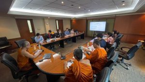 วันพฤหัสบดีที่ 14 ธันวาคม พ.ศ. 2566 เวลา 13.00 น.พระสุทธิสารเมธี, ผศ.ดร. คณบดีบัณฑิตวิทยาลัย เป็นประ…