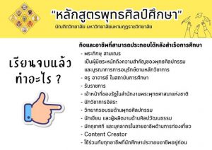 ❇️หลักสูตรพุทธศิลป์ศึกษา❇️🎉…………📚เรียนอะไร ⁉️🧐…………🤷🏻‍♂️เรียนแล้วได้อะไร ⁉️🧐…………🎓จบมาแล้วทำอะไร ⁉️🧐⏬️⏬…