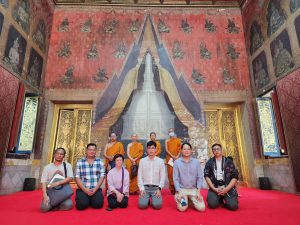 คณาจารย์และนักศึกษาหลักสูตร ป.โท พุทธศิลป์ศึกษา มมร. ศึกษาแหล่งโบราณสถานสมัยทวารวดี จังหวัดนครปฐม